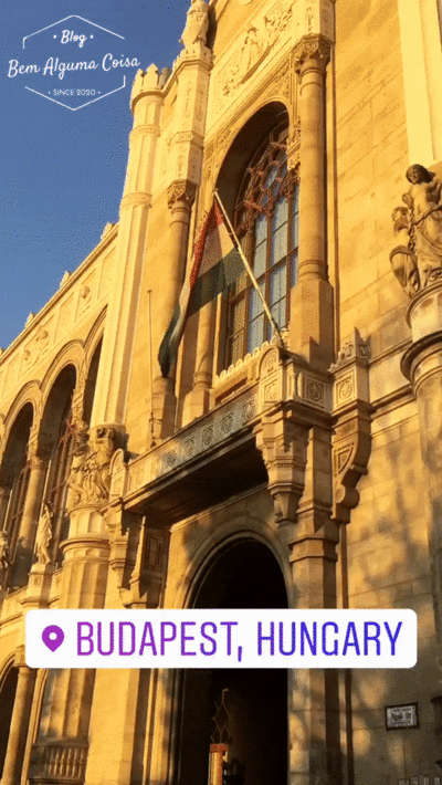 Bandeira da Hungria, em Budapeste